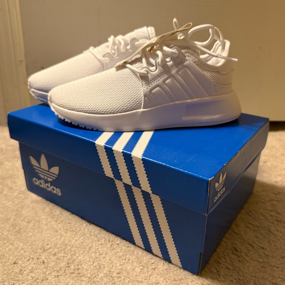 adidas X PLR C White Low-Top Mesh Sneakers